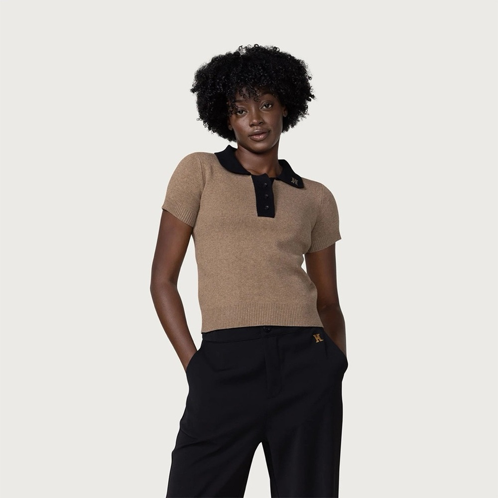 Honor the Gift | Markle Polo Shirt in Brown/Tan Size XL